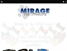 Tablet Screenshot of miragepetproducts.com